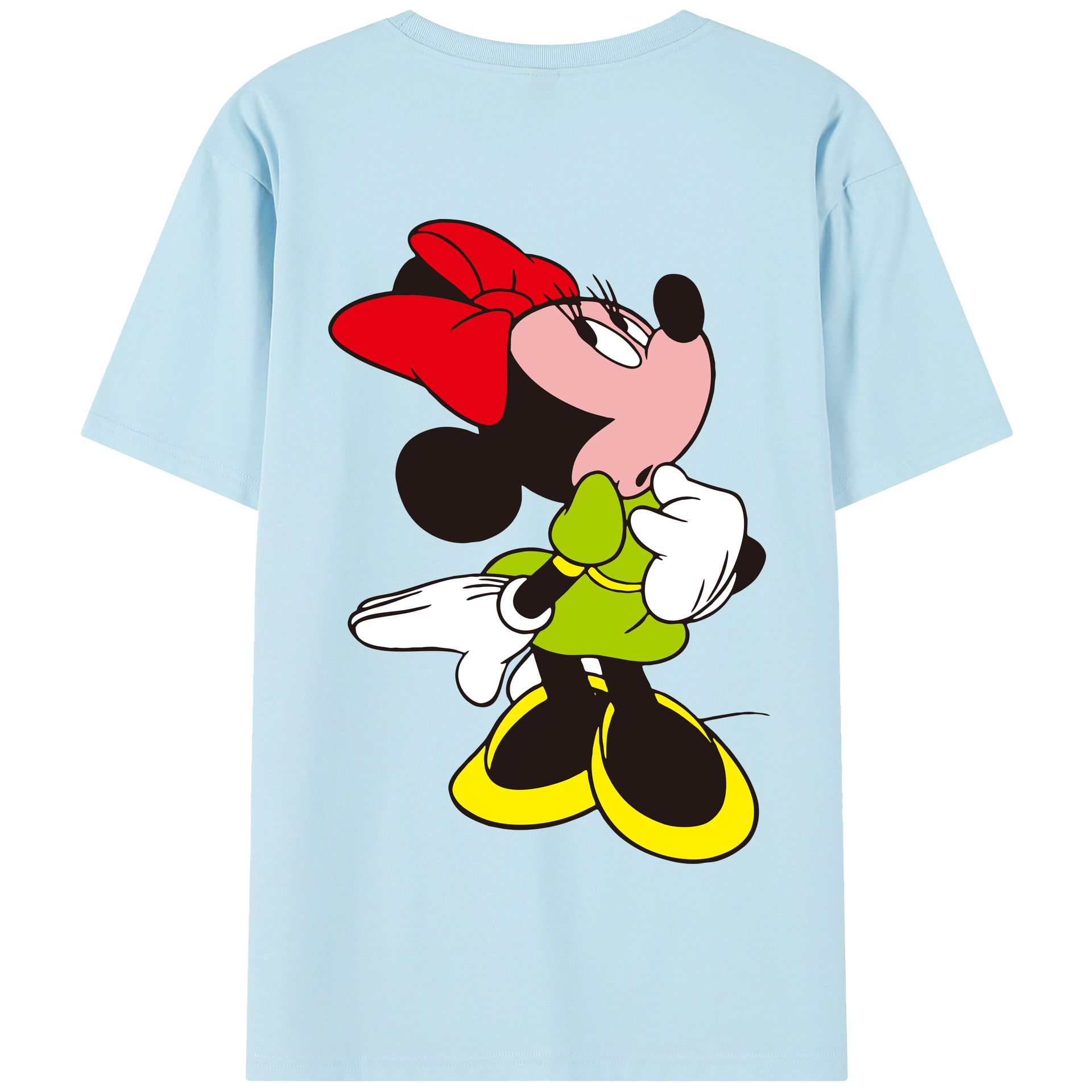 （画像用） ミッキーマウス Mickey Mouse 綿100％半袖Tシャツ（背面プリント）